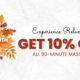 Fall Special: 10% OFF a 90-Minute Massage